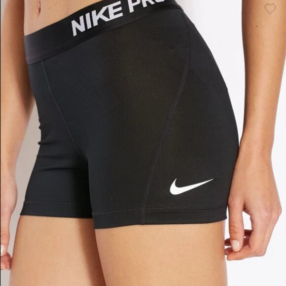 NIKE PRO Women's 3.0" Compression DRI-FIT Shorts Style# 589364-010 - Black, S - Picture 5 of 16
